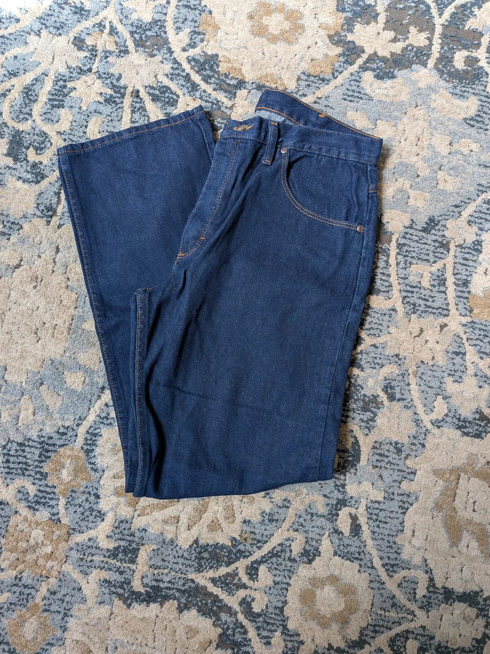 Denim&Co Men's Indigo Blue Relaxed Jeans